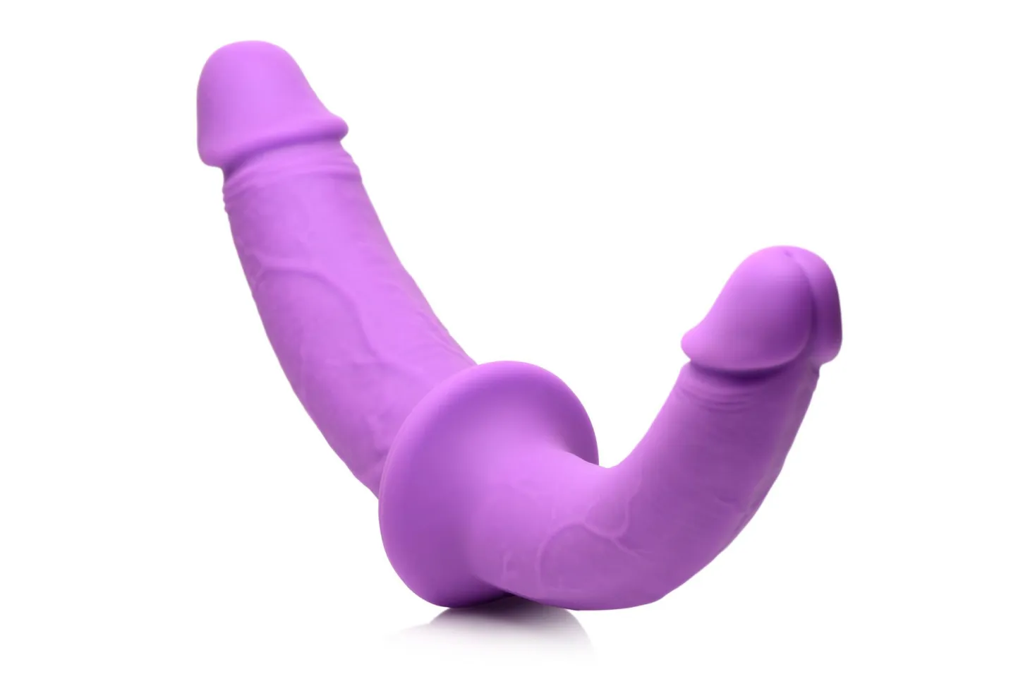 Strap U - Double Dildo avec Harnais - Violet