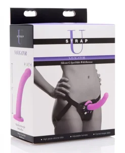 Strap U - Gode point G en silicone Navigator avec harnais