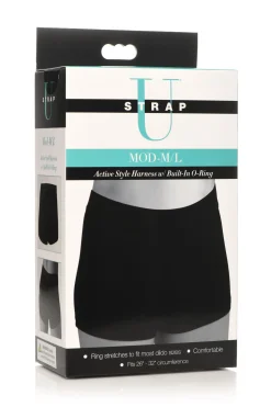 Strap U - Harnais avec O-Ring Intégré - Noir