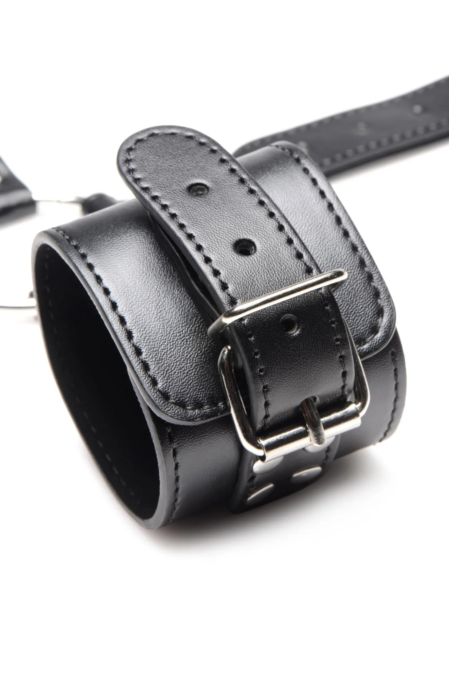 Strict - Ensemble de retenue avec collier et menottes - Noir