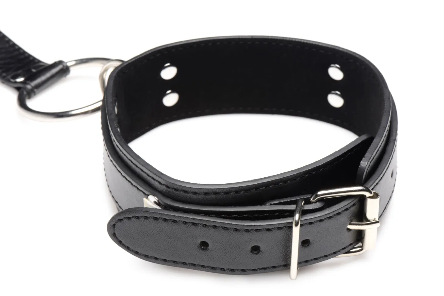 Strict - Ensemble de retenue avec collier et menottes - Noir