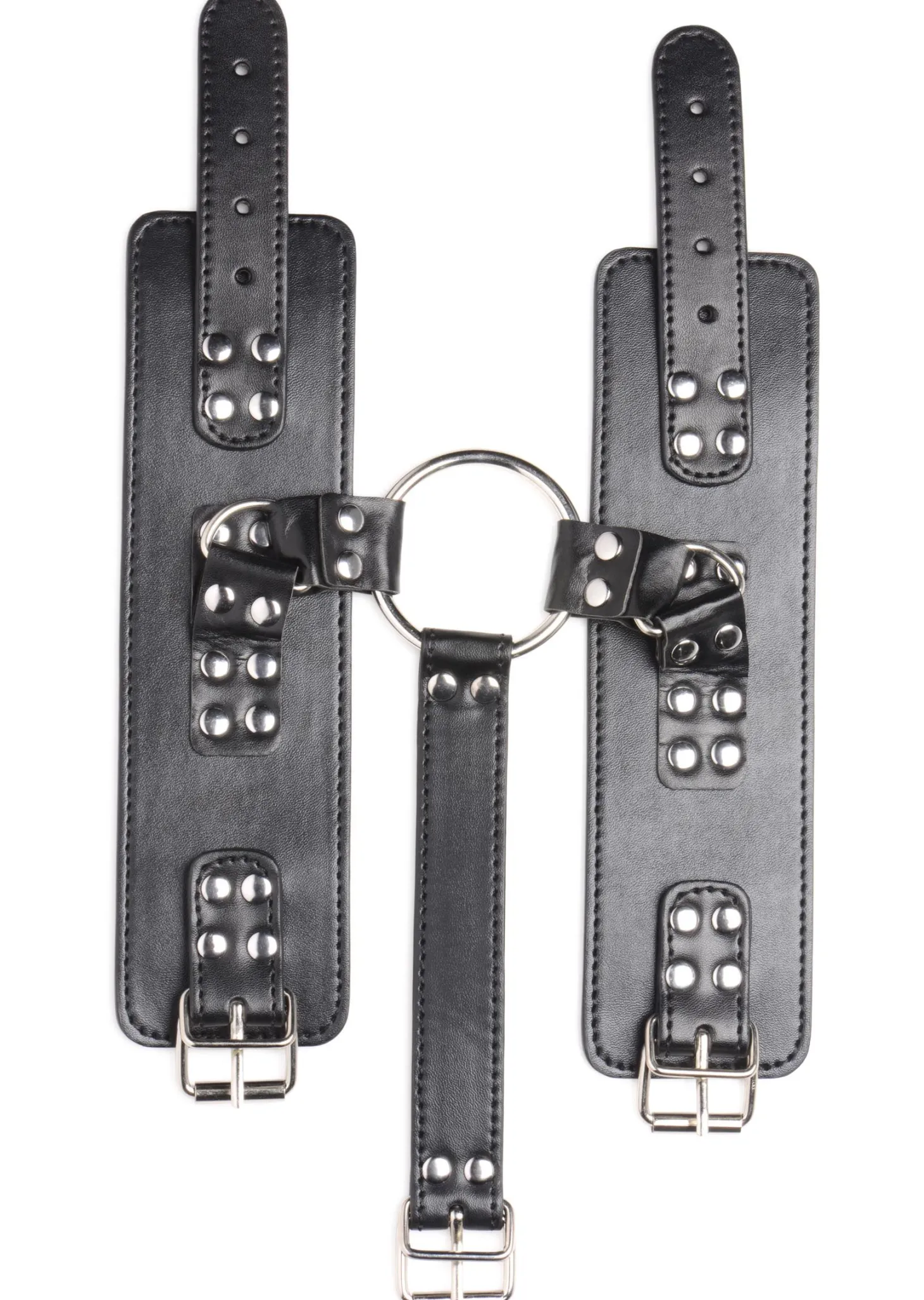 Strict - Ensemble de retenue avec collier et menottes - Noir