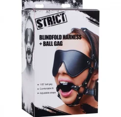 STRICT - Harnais pour les yeux bandés et bâillon-boule