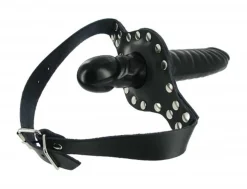 Strict Leather - Bâillon cuir avec dildo