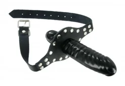 Strict Leather - Bâillon cuir avec dildo