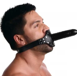 Strict Leather - Bâillon cuir avec dildo