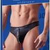 String en G pour hommes avec fermeture éclair en strass
