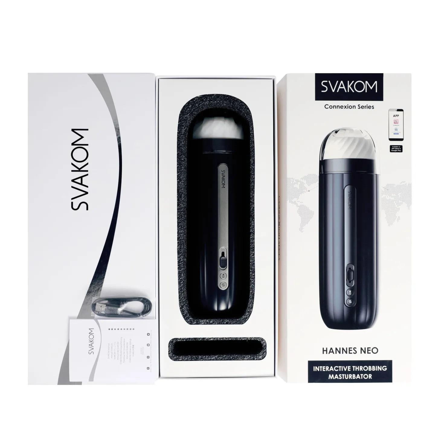 SVAKOM - Hannes Neo - Masturbateur chauffant connecté et interactif