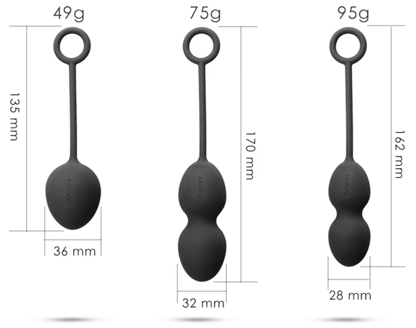 SVAKOM - Nova - Set d'entraînement de Kegel - Rose