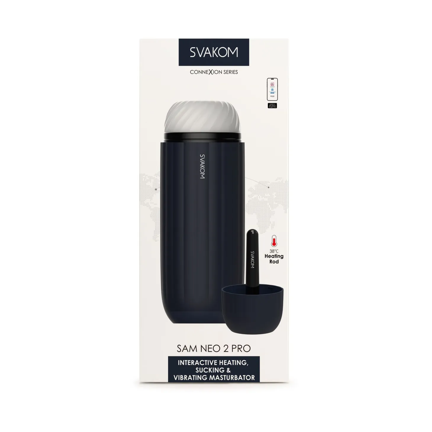 SVAKOM - Sam Neo 2 PRO Masturbateur Interactif - Bleu