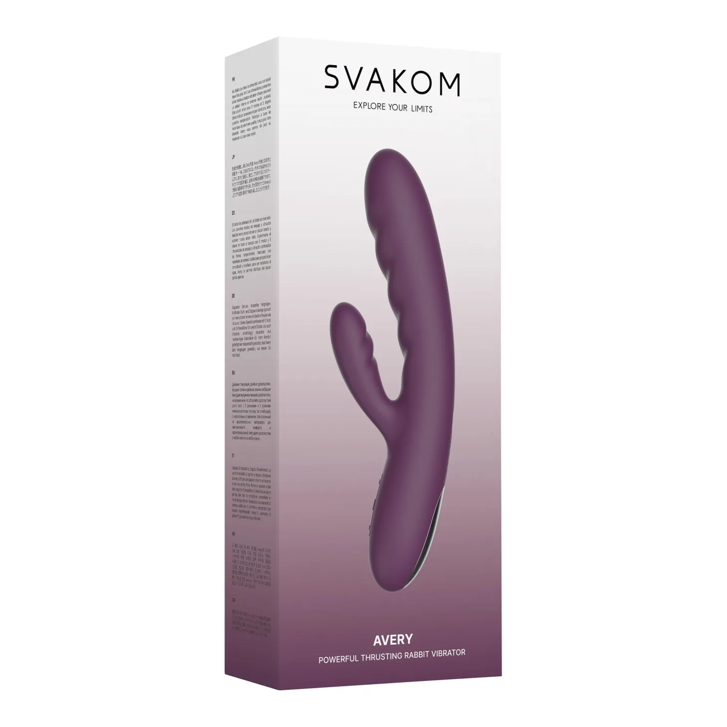 SVAKOM - Vibro rabbit va-et-vient "Avery" - Lilas