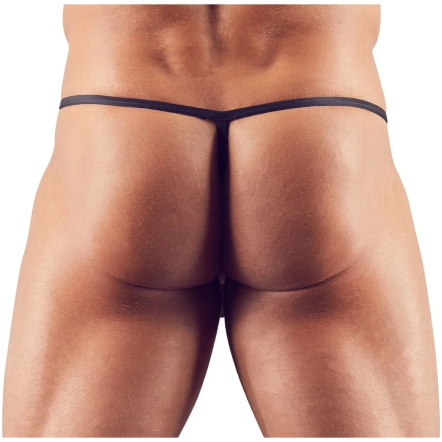 Svenjoyment Underwear - String avec Anneau Pénien Amovible - Noir