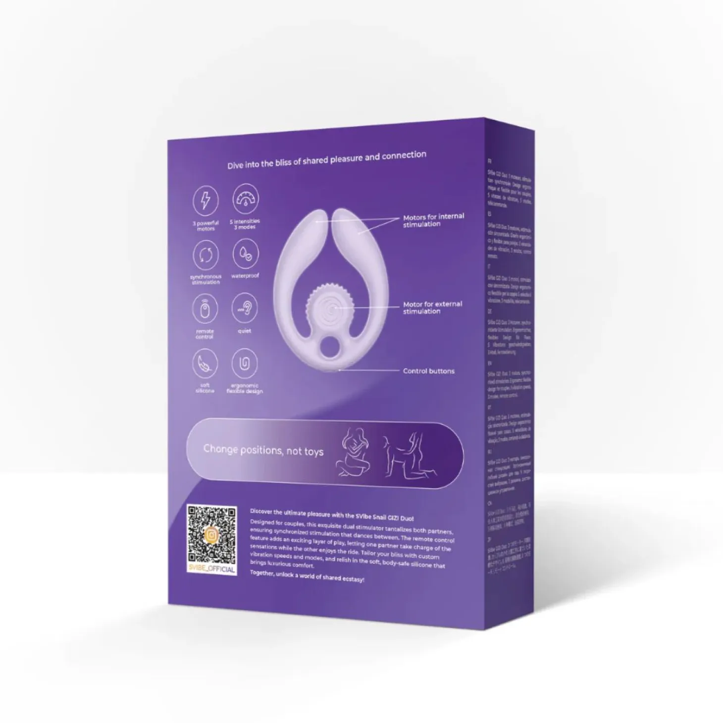 SVibe - GIZI Duo Stimulateur de Couple - Violet