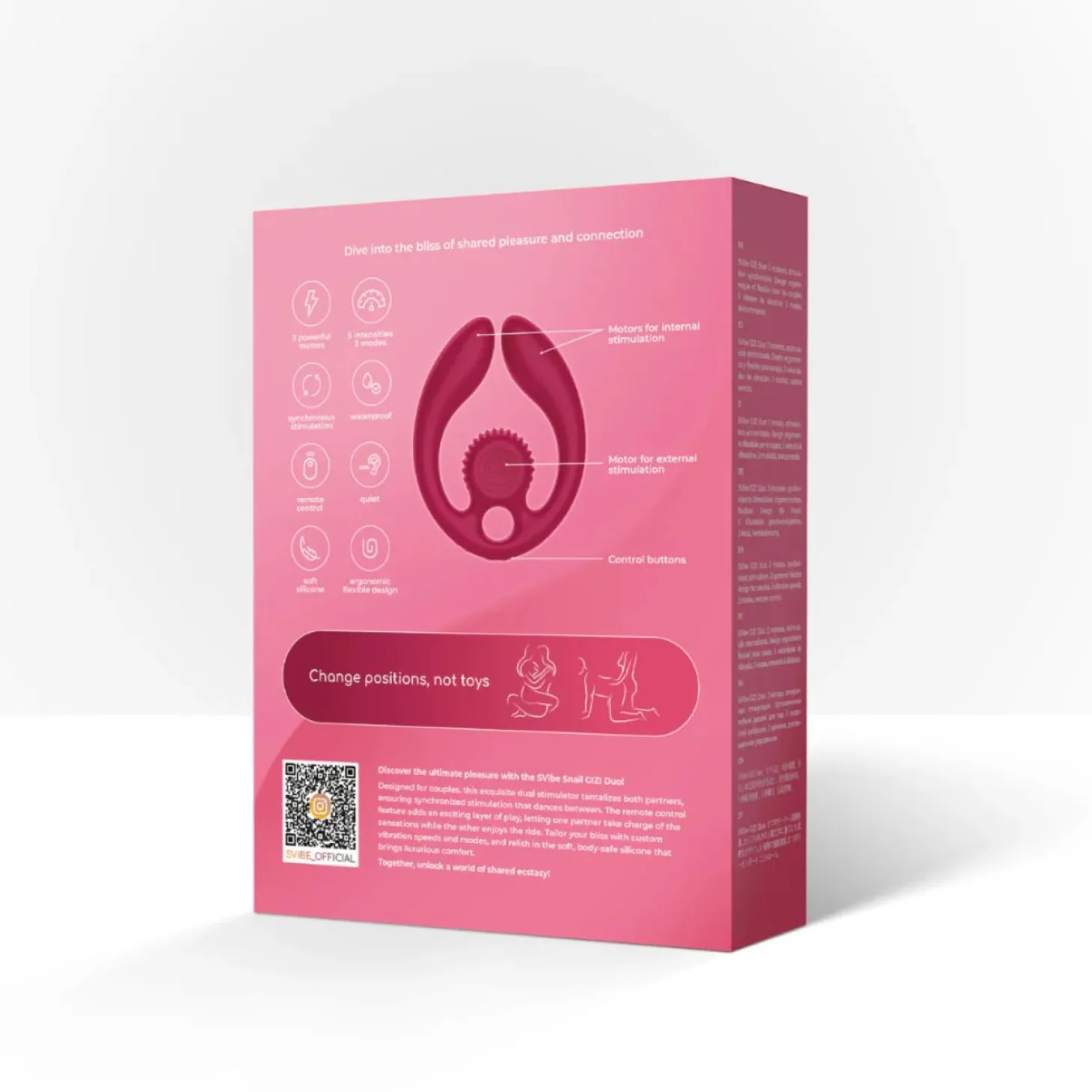 SVibe - GIZI Duo Stimulateur de Couple - Rouge