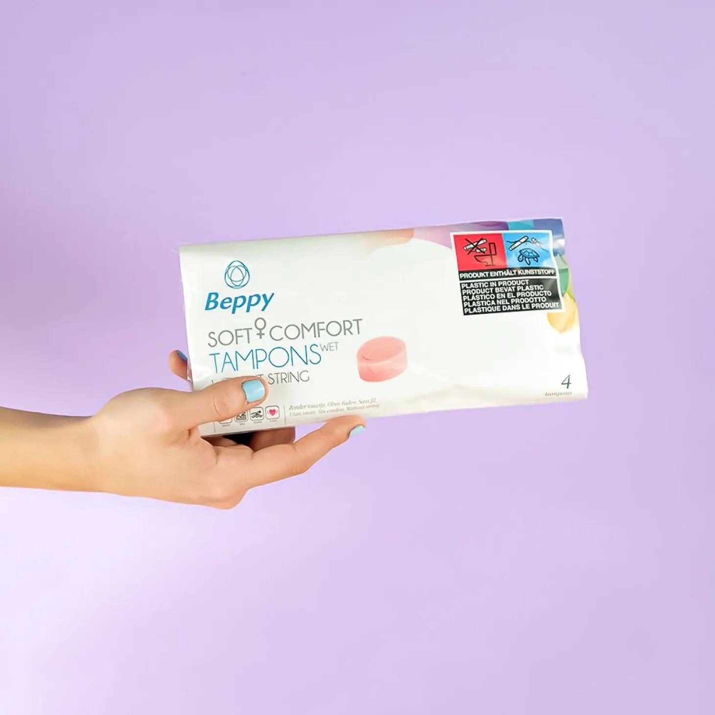 Tampons MOUILLÉS Beppy Soft + Comfort - 4 pièces