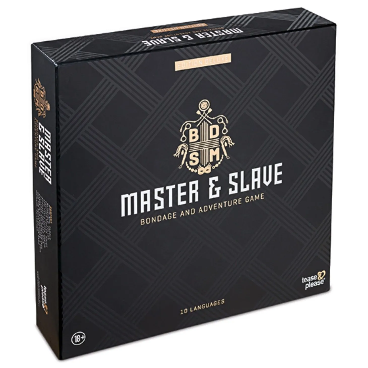 Tease & Please - Jeu BDSM Deluxe avec 9 accessoires - Noir