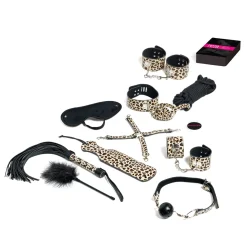 Tease & Please - Jeu de soumission avec accessoires BDSM - Léopard beige