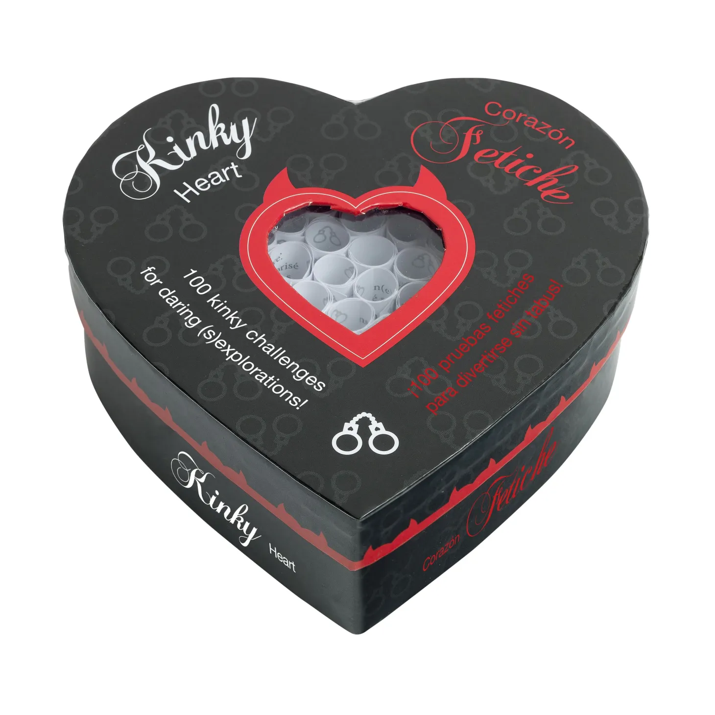 Tease & Please – KINKY HEART Jeu – 100 Défis Fétiches (EN-ES)