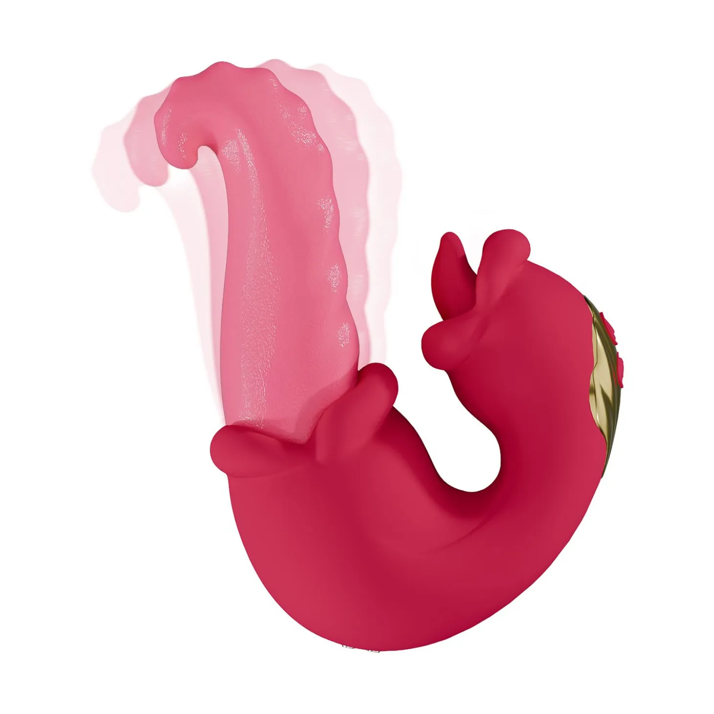 Teazers – Double Tongue Vibrator – Rose