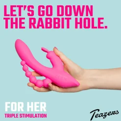 Teazers – Double Vibromasseur Rabbit – Rose