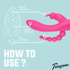 Teazers – Double Vibromasseur Rabbit – Rose
