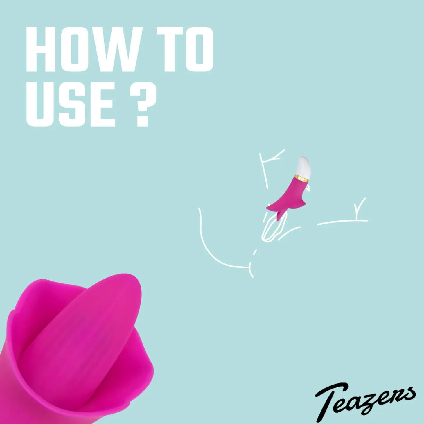 Teazers – Flower Touch Vibromasseur Clitoridien – Rose