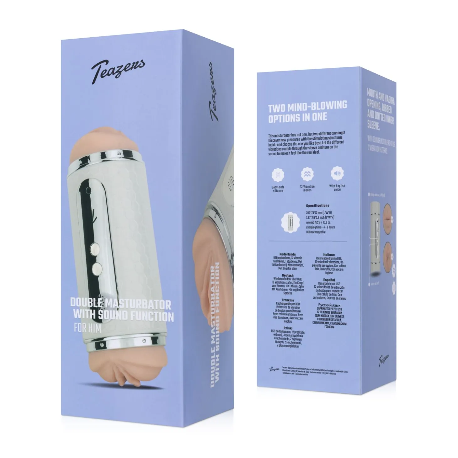 Teazers Masturbateur électrique double face