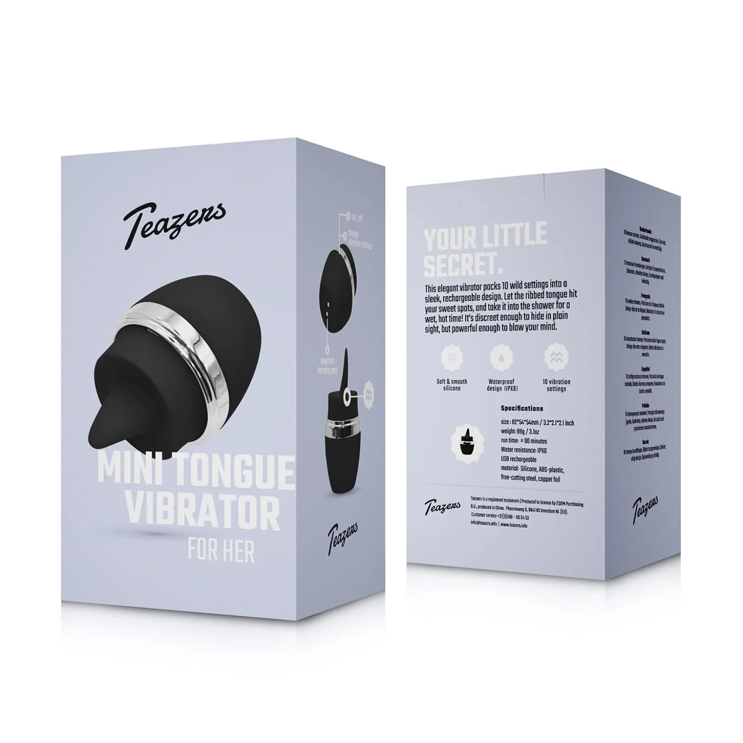 Teazers – Mini Vibromasseur Langue – Noir