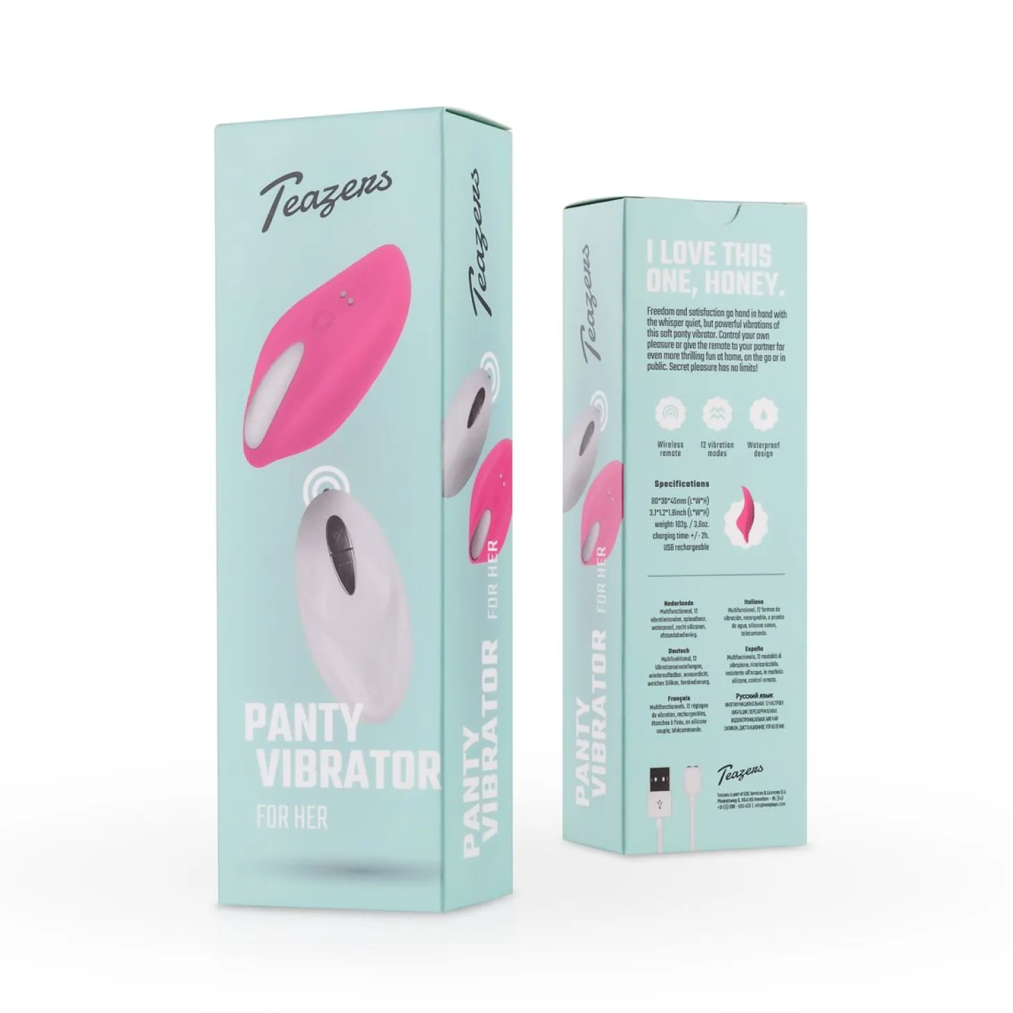 Teazers – Panty Pleasure Vibromasseur Clitoridien – Rose