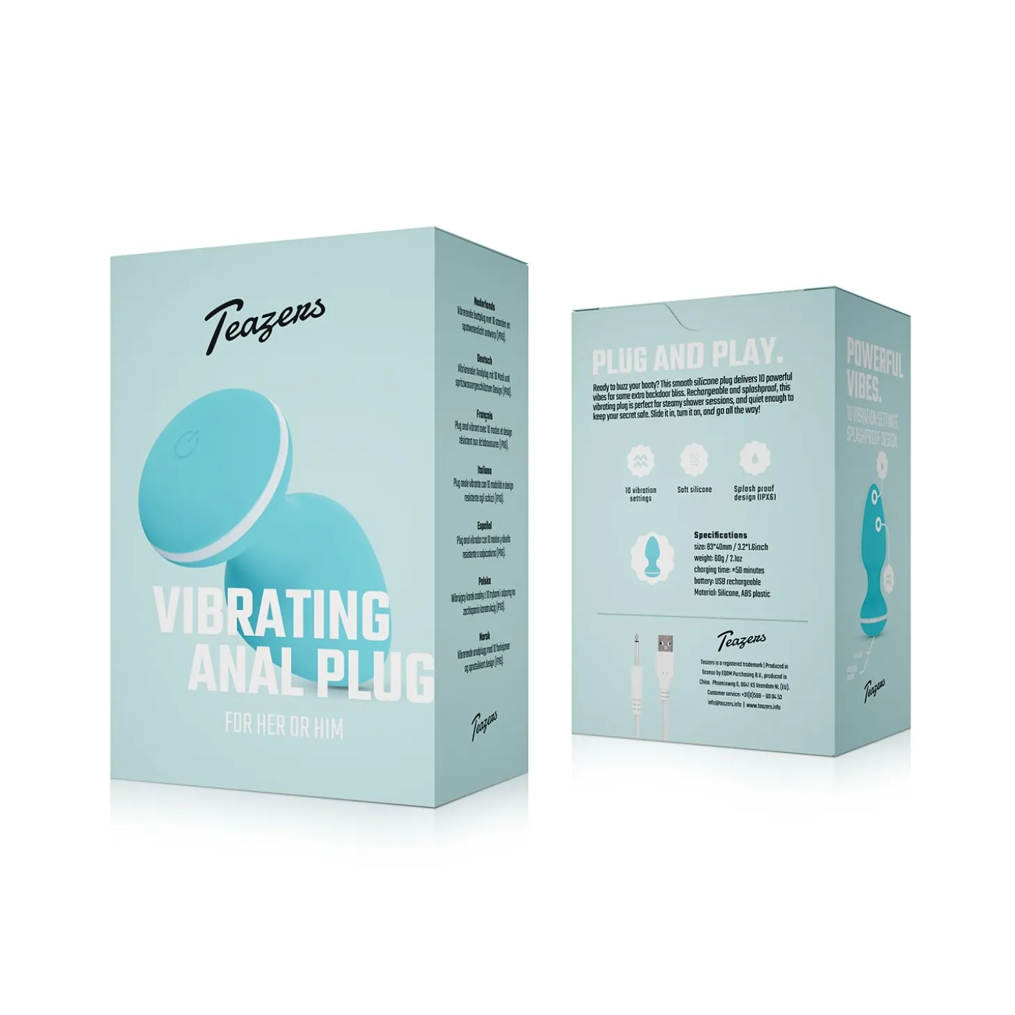 Teazers - Plug anal vibrant Blanca