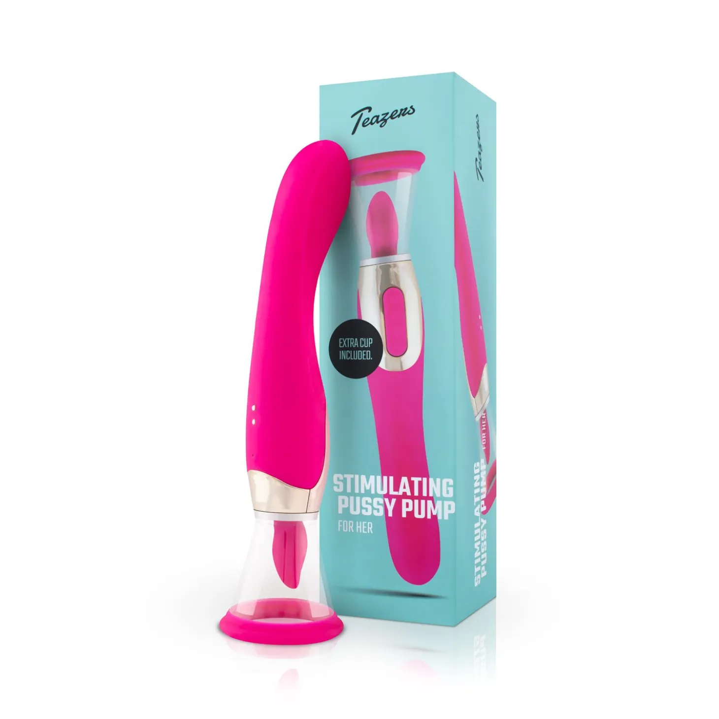 Teazers - Pompe à clitoris avec stimulateur point G - Rose