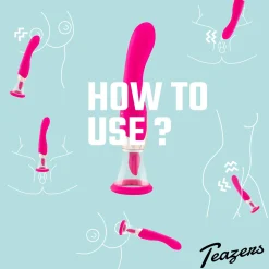 Teazers - Pompe à clitoris avec stimulateur point G - Rose