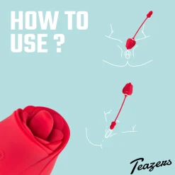 Teazers Rose Vibromasseur et stimulateur clitoridien