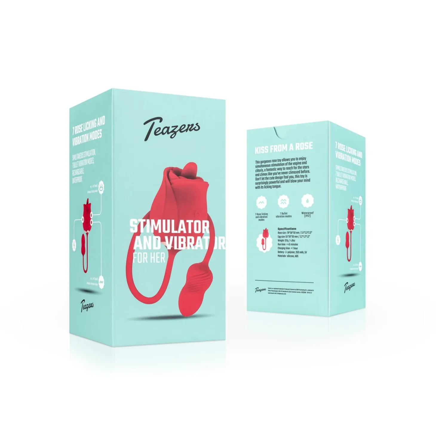 Teazers Rose Vibromasseur et stimulateur clitoridien