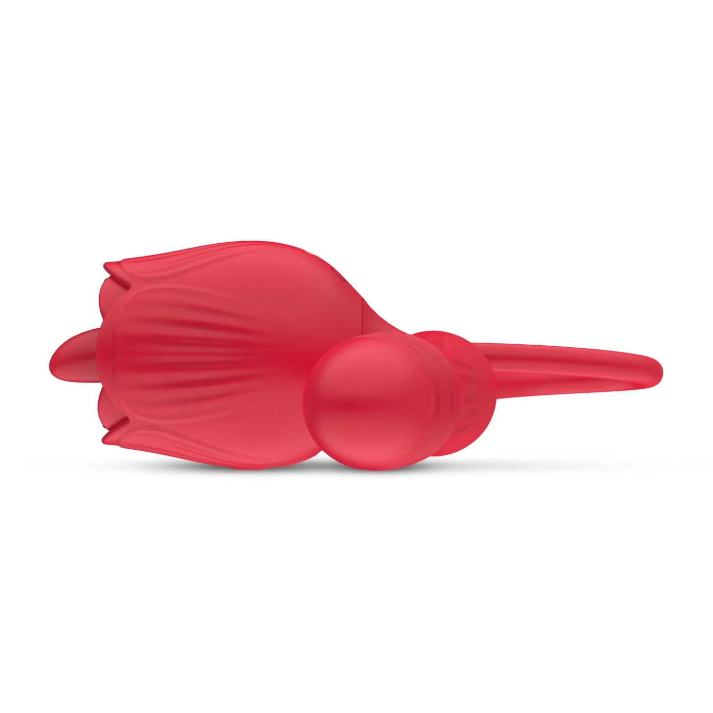 Teazers – Rose Vibromasseur Langue et va-et-vient – Rouge