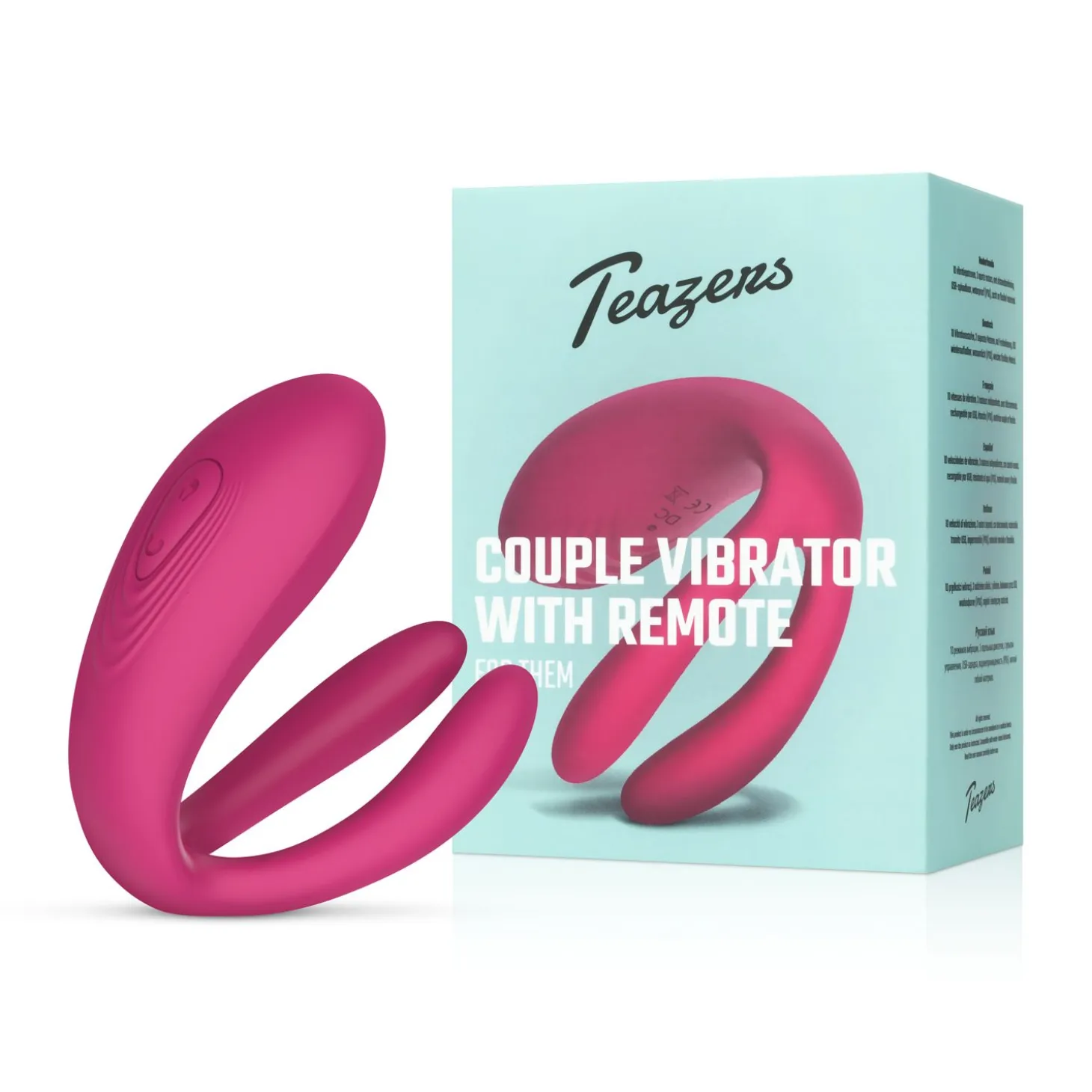 Teazers - Stimulateur polyvalent avec télécommande - Rose