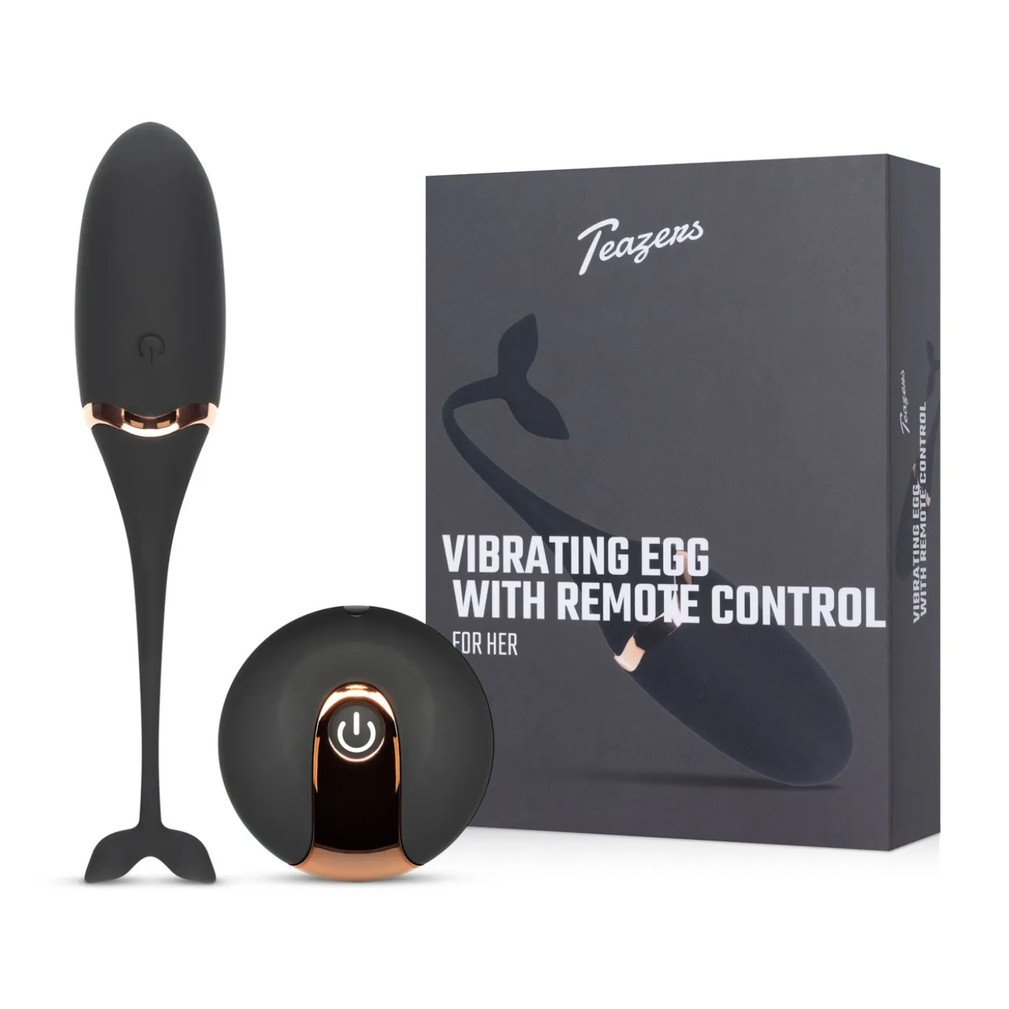 Teazers – Œuf Vibrant Avec Télécommande – Noir