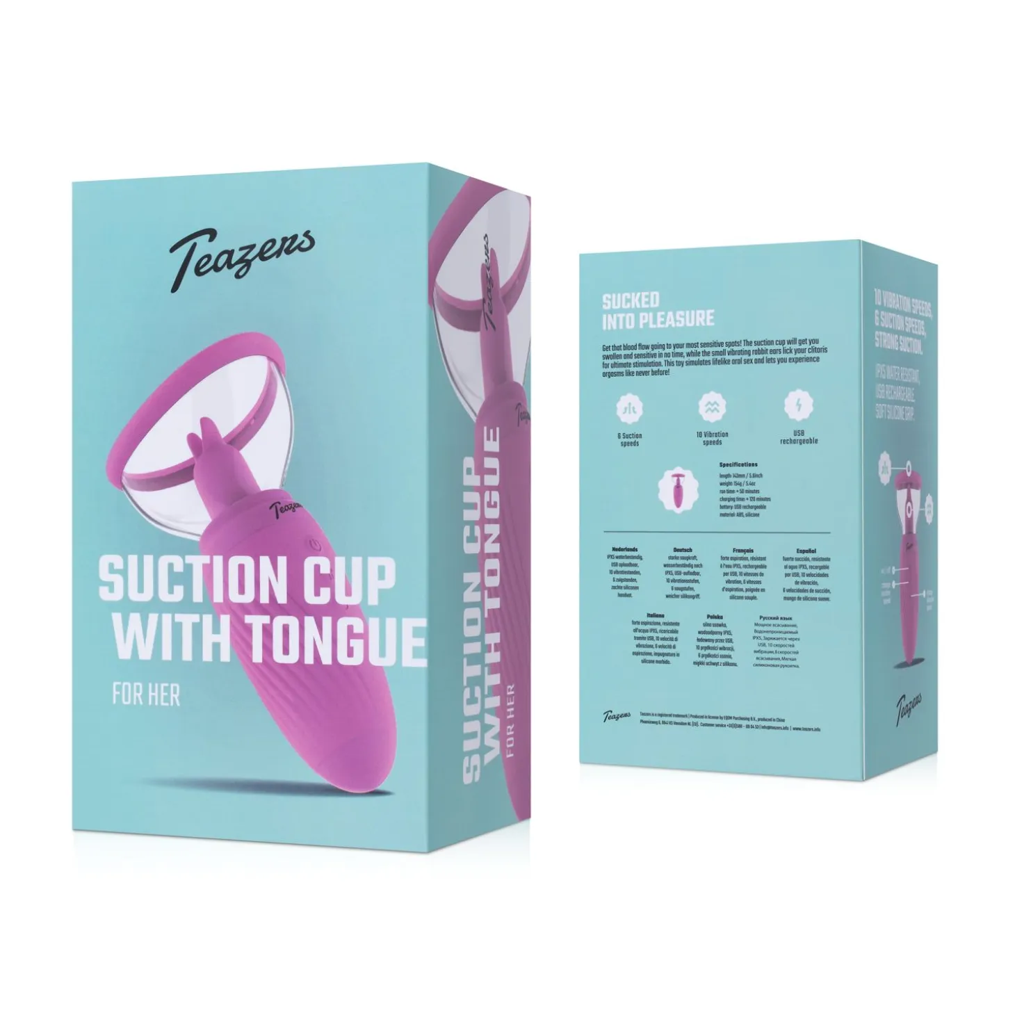 Teazers Ventouse avec Vibromasseur Clitoridien