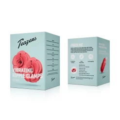 Teazers - Vibrating Nipple Clamps - Rouge