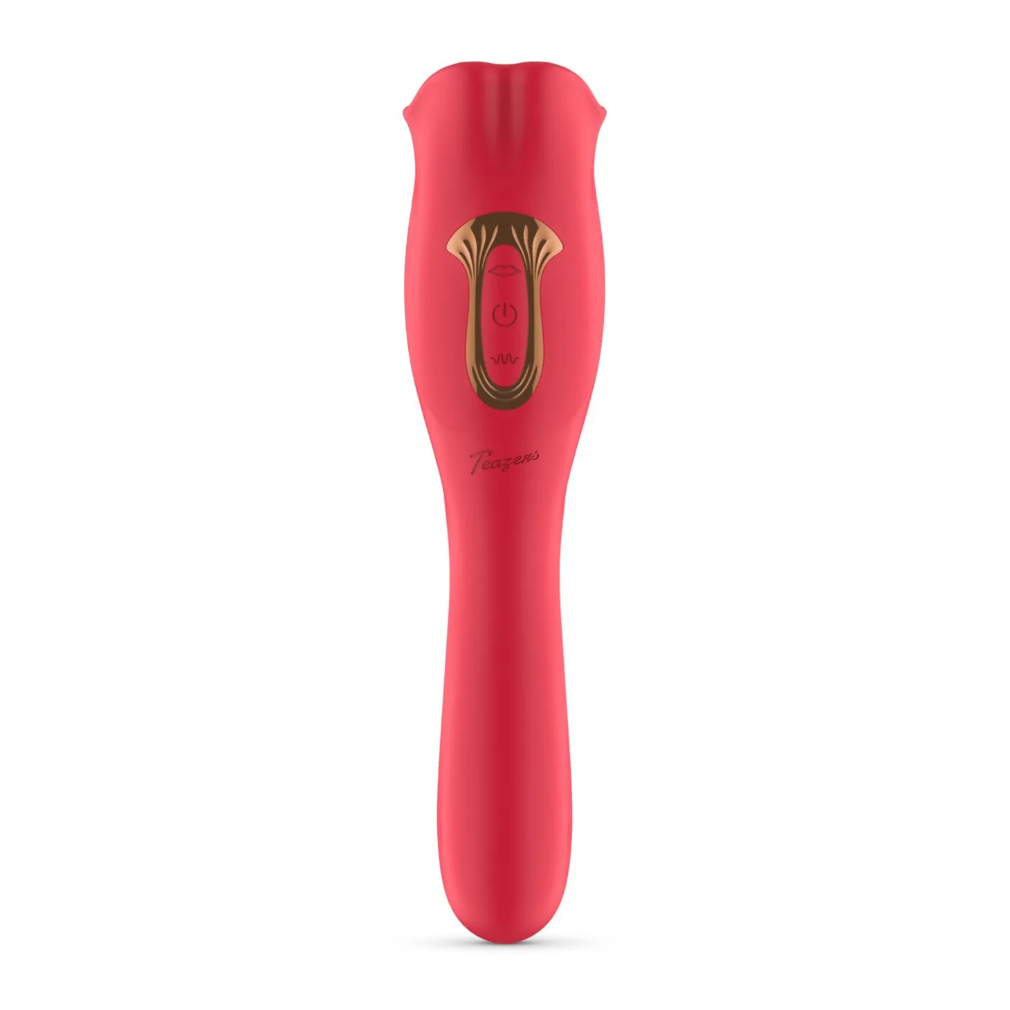 Teazers - Vibromasseur avec stimulateur clitoridien lécheur - Rouge