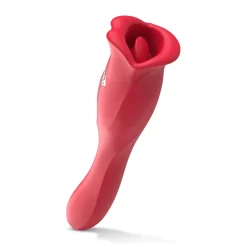 Teazers - Vibromasseur avec stimulateur clitoridien lécheur - Rouge