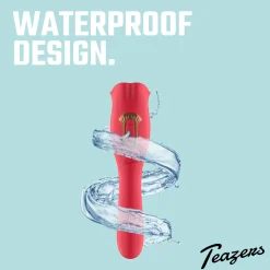 Teazers - Vibromasseur avec stimulateur clitoridien lécheur - Rouge