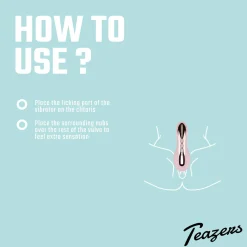 Teazers - Vibromasseur clitoridien effet langue - Rose