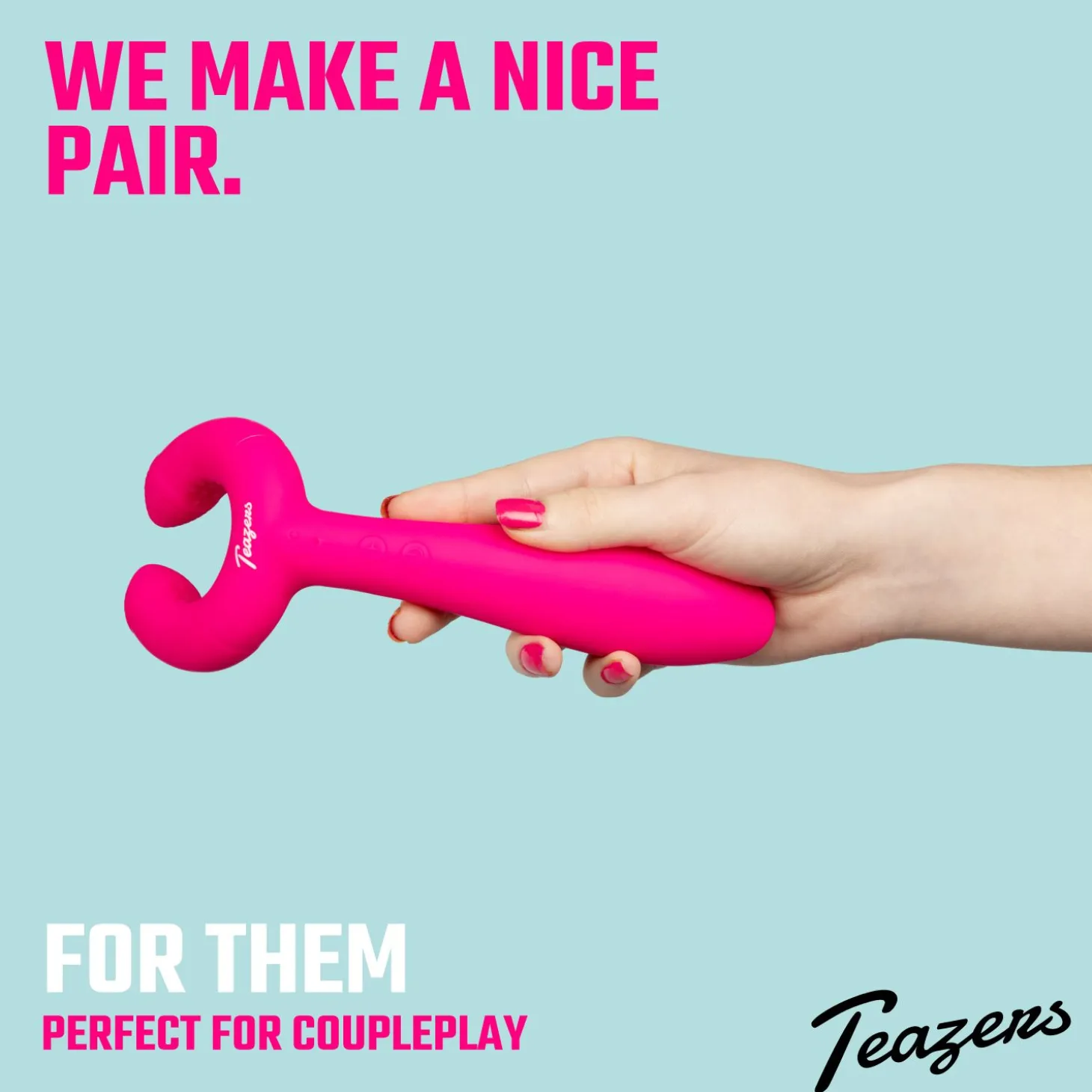 Teazers - Vibromasseur pour couple "Pair Vibrator" - Rose