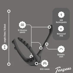 Teazers Vibromasseur Triple Prostate avec Télécommande