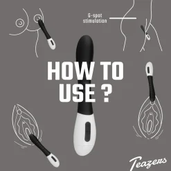 Teazers - Vibro point G nervuré - Noir