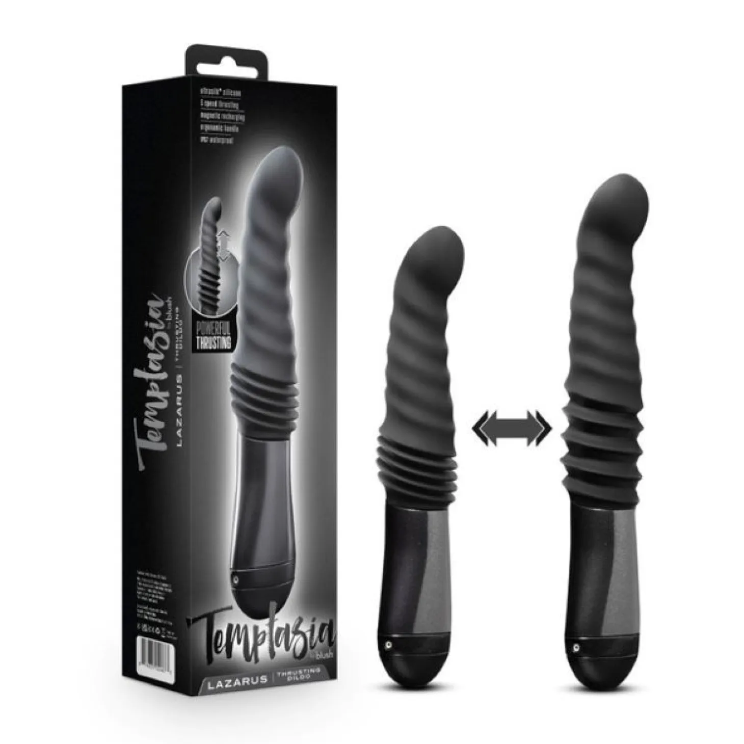 Temptasia - Lazarus Vibromasseur va-et-vient - Noir