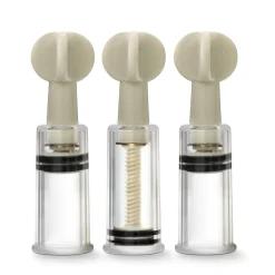 Temptasia - Ventouses à vis pour le clitoris et les tétons - Lot de 3 - Transparent