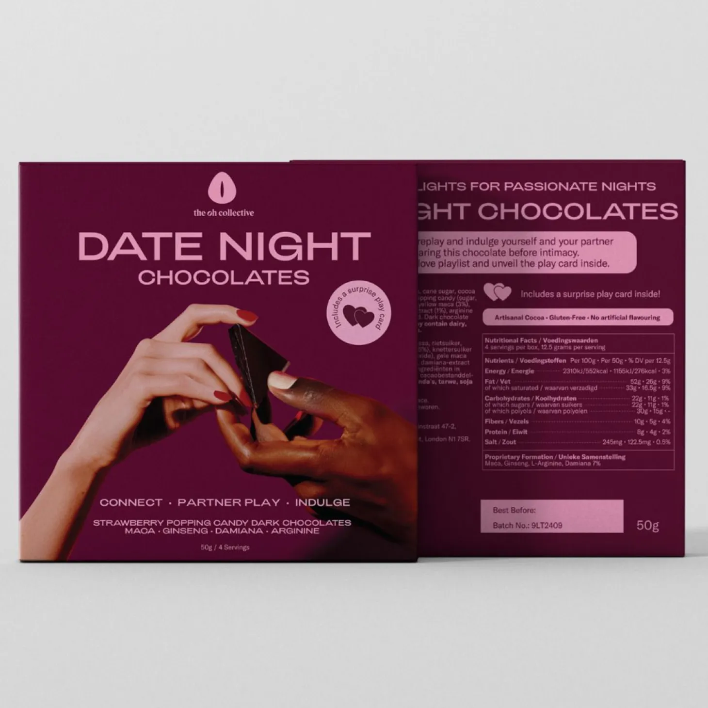 The Oh Collective – Date Night Chocolates – Avec Maca et Ginseng