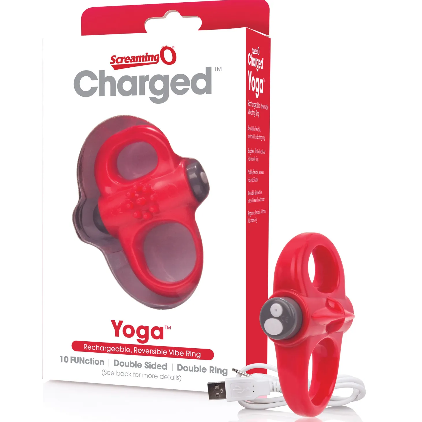 The Screaming O - Charged Yoga Vibe Ring Red